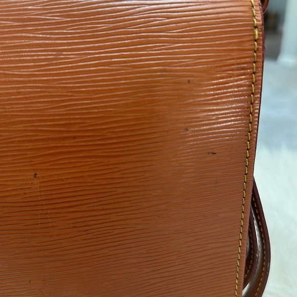 Louis Vuitton Epi brown Dragonne clutch. - Picture 8 of 13